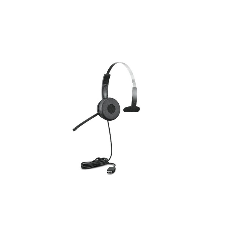 Lenovo 100 Mono, Avec fil, BureauCentre d'appels, 20 - 20000 Hz, 84,5 g, Casque, Noir