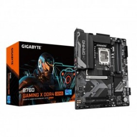 Gigabyte B760 GAMING X DDR4 GEN5 Carte Mère – Prend en charge les processeurs Intel Core 14? génération, VRM 8+1+1 phases, jusqu’à 5333 MHz DDR4 , 3xPCIe 4.0 M.2, LAN 2.5GbE, USB 3.2 Gen 2, Intel, LGA 1700, Intel® Celeron®, Intel Core i3 12th