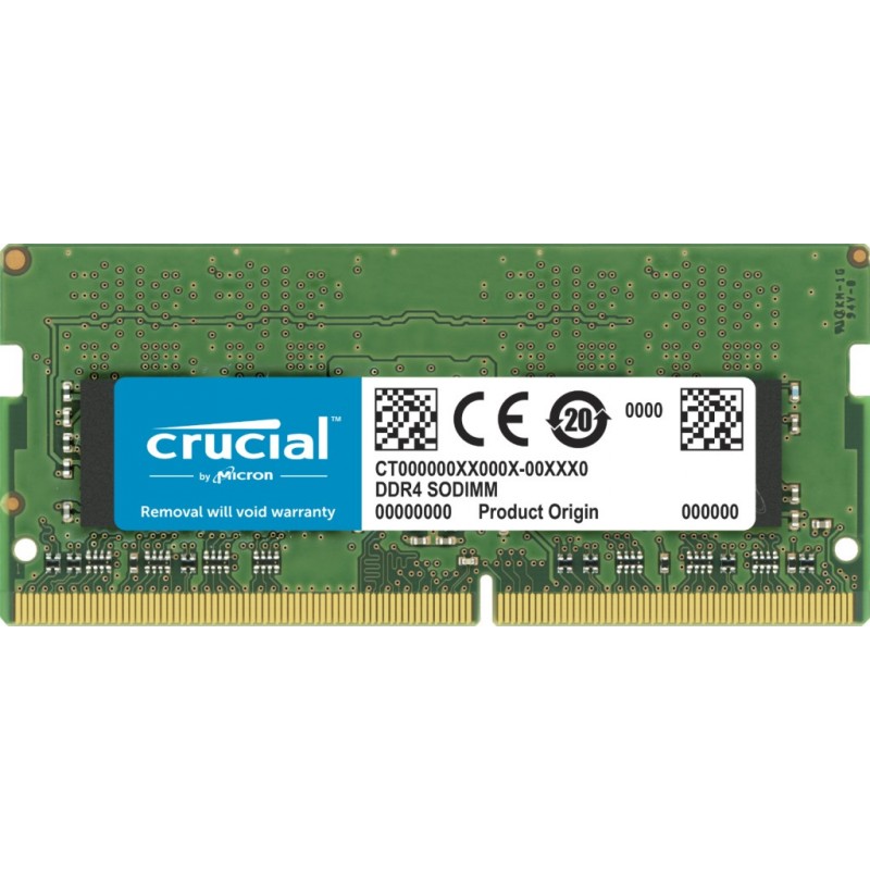 Crucial CT32G4SFD832A, 32 Go, 1 x 32 Go, DDR4, 3200 MHz, 260-pin SO-DIMM