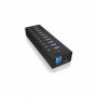 ICY BOX IB-AC6110, USB 3.2 Gen 1 3.1 Gen 1 Type-B, USB 3.2 Gen 1 3.1 Gen 1 Type-A, 5000 Mbits, Noir, Aluminium, Chine