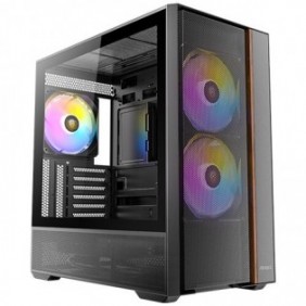 Antec FLUX REAR, Midi Tower, PC, Noir, ATX, ITX, micro ATX, Acier, Plastique, Bois, Gaming