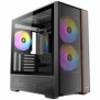 Antec FLUX REAR, Midi Tower, PC, Noir, ATX, ITX, micro ATX, Acier, Plastique, Bois, Gaming