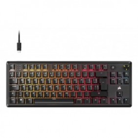 Corsair K70 CORE TKL, Sans clé 80 - 87%, Avec fil, USB, Clavier mécanique, LED RGB, Noir