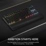 Corsair K70 CORE TKL WIRELESS, Avec fil &sans fil, USB + RF Wireless + Bluetooth, Clavier mécanique, QWERTY, LED RGB, Noir