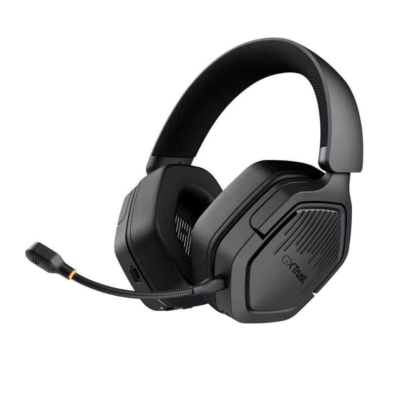 Trust GXT 493 Carus, Avec fil &sans fil, Gaming, 20 - 20000 Hz, 280 g, Casque, Noir