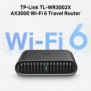 TP-LINK TL-WR3002X, Wi-Fi 6 802.11ax, Bi-bande 2,4 GHz 5 GHz, EthernetLAN, Noir, Routeur portable