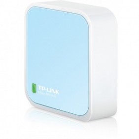 TP-LINK TL-WR802N, Wi-Fi 4 802.11n, Monobande 2,4 GHz, EthernetLAN, Bleu, Blanc, Routeur portable