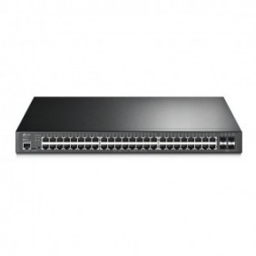 TP-LINK JetStream TL-SG3452P, Géré, L2L3, Gigabit Ethernet 101001000, Connexion Ethernet, supportant l'alimentation via ce port , Grille de montage, 1U