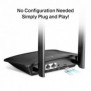 TP-LINK TL-MR100, Wi-Fi 4 802.11n, Monobande 2,4 GHz, EthernetLAN, 3G, Noir, Routeur
