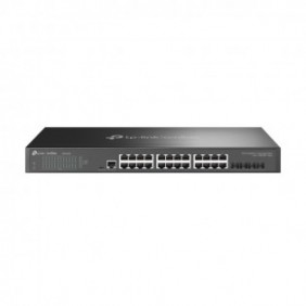 TP-LINK Omada SG3428X, Géré, L2+L3, Gigabit Ethernet 101001000, Grille de montage, 1U
