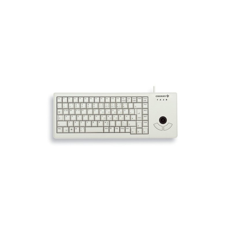 Cherry XS Trackball, Taille réelle 100 %, Avec fil, USB, QWERTY, Gris