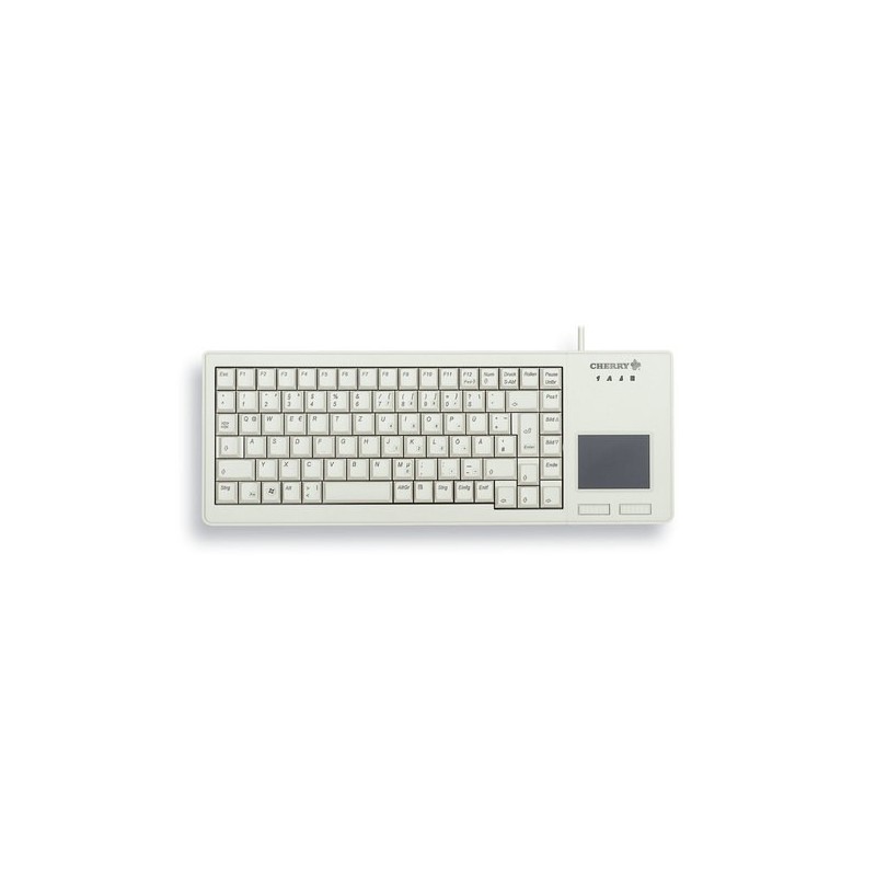 Cherry XS Touchpad, Taille réelle 100 %, Avec fil, USB, QWERTY, Gris
