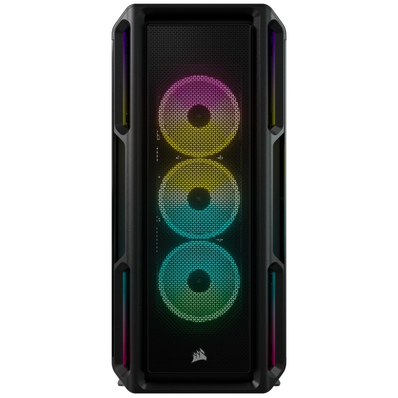 Corsair CC-9011230-WW, Midi Tower, PC, Noir, ATX, maisonbureau, Bleu, Vert, Rouge