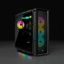 Corsair CC-9011230-WW, Midi Tower, PC, Noir, ATX, maisonbureau, Bleu, Vert, Rouge