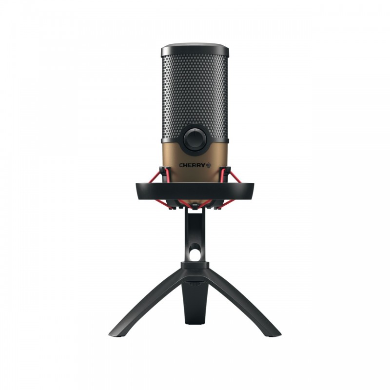 Cherry UM 9.0 PRO RGB, Microphone de table, 24 bit, 192 kHz, 122 dB, Avec fil, USB