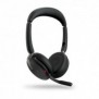 Jabra Evolve2 65 Flex, Avec fil &sans fil, BureauCentre d'appels, 20 - 20000 Hz, 136 g, Casque, Noir