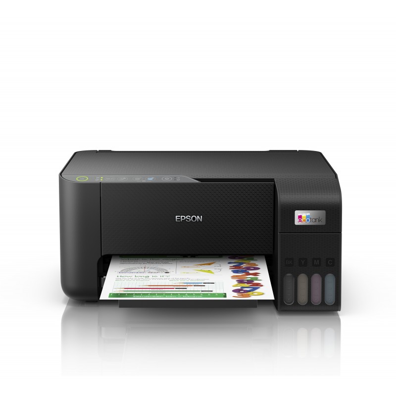 Epson EcoTank ET-2860, Jet d'encre, Impression couleur, 5760 x 1440 DPI, A4, Impression directe, Noir