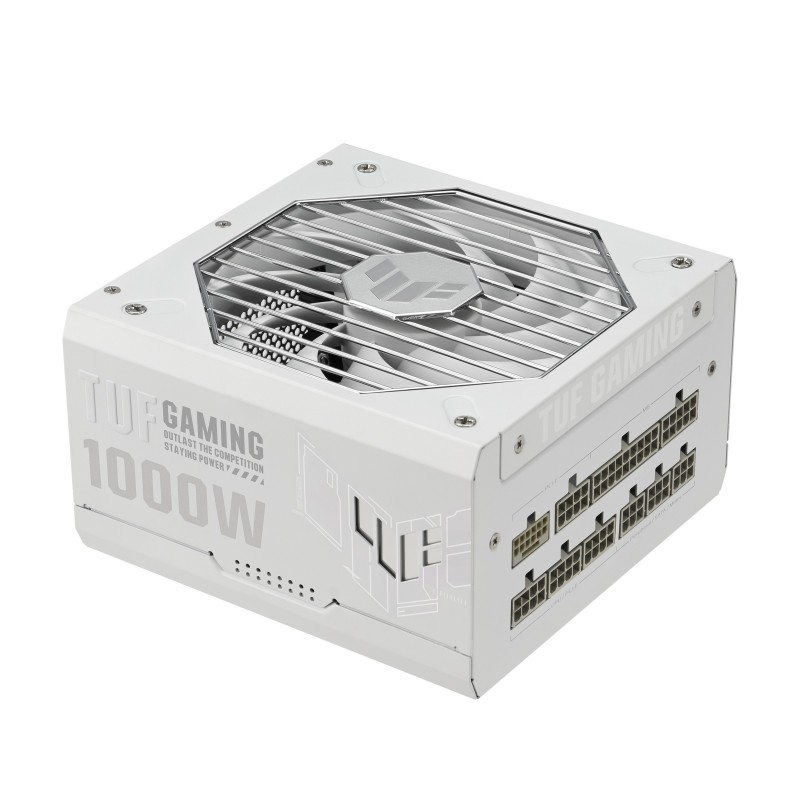 ASUS TUF Gaming 1000W Gold White Edition, 1000 W, 100 - 240 V, Actif, 130 W, 1000 W, 130 W