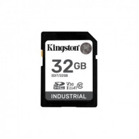 Kingston 32G SDHC Industrial pSLC, 32 Go, SDHC, Classe 10, UHS-I, 100 Mos, 80 Mos
