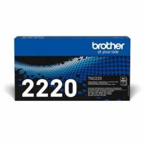 Brother TN-2220 - Cartouche de toner originale à haut rendement – Noir, 2600 pages, Noir, 1 pièce