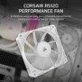 Corsair RS120, Ventilateur, 12 cm, 420 trmin, 2100 trmin, 36 dB, 72,8 cfm