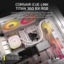 Corsair iCUE LINK TITAN RX RGB, Refroidisseur de liquide tout-en-un, 12 cm, 300 trmin, 2100 trmin, 73,5 cfm, Blanc