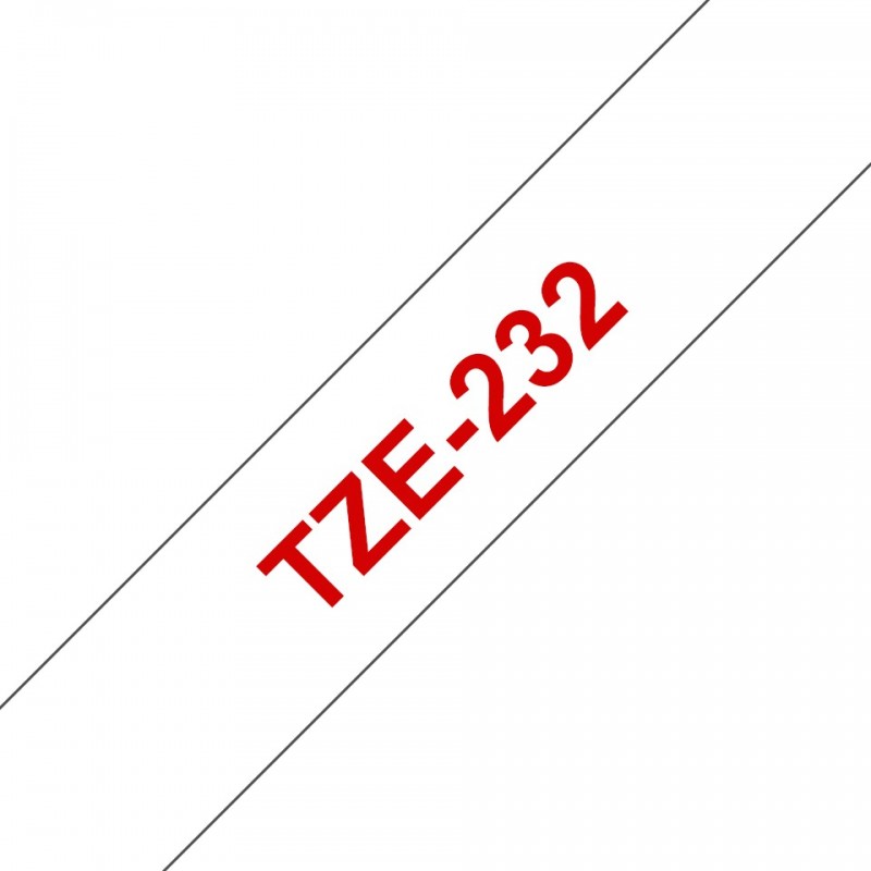 Brother TZE-232, Rouge sur blanc, TZe, Philippines, 5 année, Brother, 1,2 cm