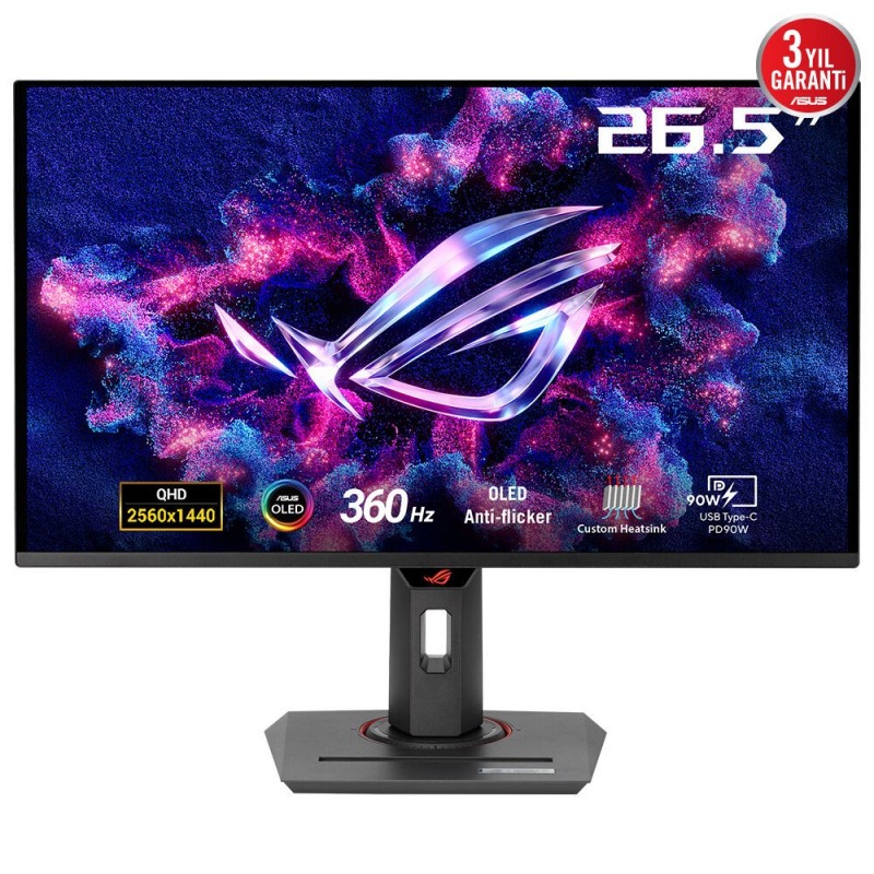 ASUS ROG Strix OLED XG27ACDNG, 67,3 cm 26.5", 2560 x 1440 pixels, Quad HD, QD-OLED, 0,03 ms, Noir