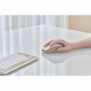 ASUS SmartO Mouse MD200 Silent Plus, Ambidextre, Optique, RF sans fil + Bluetooth, 4200 DPI, Beige