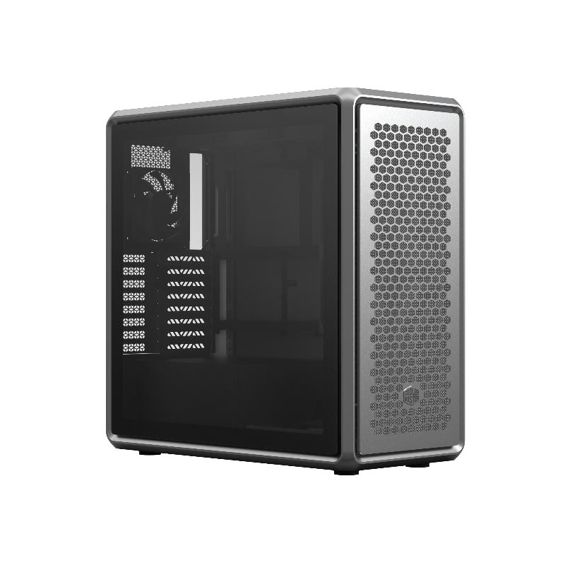 Cooler Master MasterFrame 600, Midi Tower, PC, Argent, ATX, ITX, micro ATX, Aluminium, SGCC, Verre trempé, 19 cm