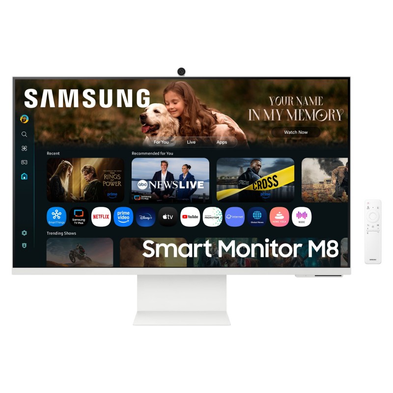 Samsung M80F, 81,3 cm 32", 3840 x 2160 pixels, 4K Ultra HD, LCD, 4 ms, Blanc