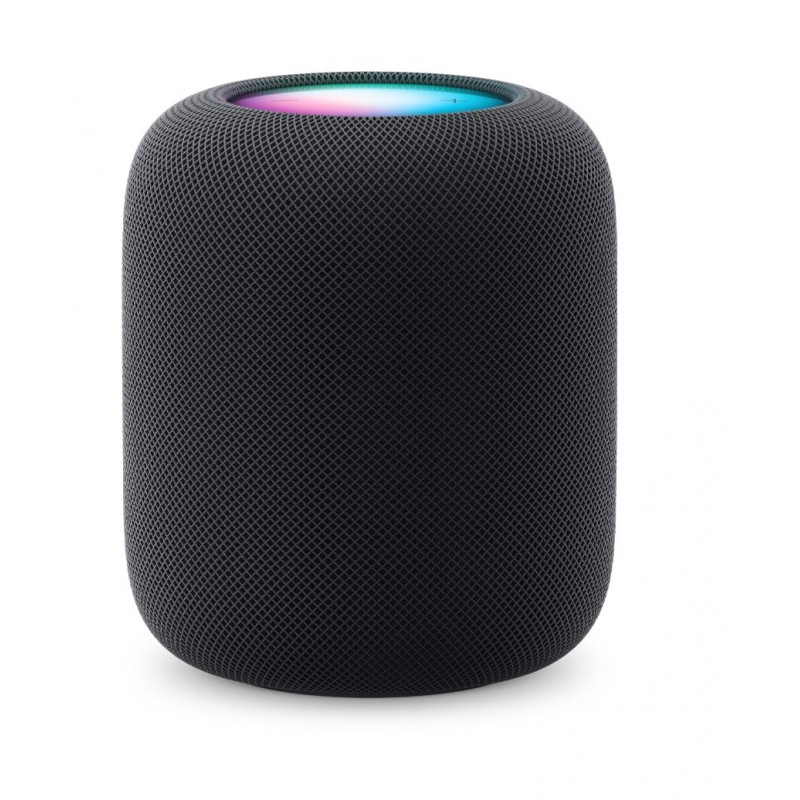Apple HomePod, Apple Siri, Cylindre, Noir, Tissu, Home app and HomeKit, Intercom transcriptions, Siri, Touch Accommodations, VoiceOver, Multi