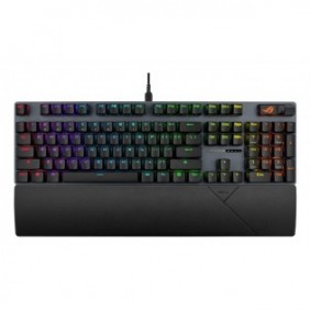 ASUS ROG Strix Scope II X, Taille réelle 100 %, Avec fil, USB, Clavier mécanique, LED RGB, Noir
