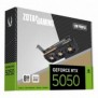 ZOTAC GAMING GeForce RTX 5050 Low Profile, GeForce RTX 5050, 8 Go, GDDR6, 128 bit, 7680 x 4320 pixels, PCI Express x8 5.0
