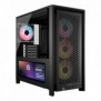 Corsair FRAME 4000D LCD RS ARGB, Midi Tower, PC, Noir, ATX, EATX, micro ATX, Mini-ITX, Plastique, Acier, Verre trempé, Gaming