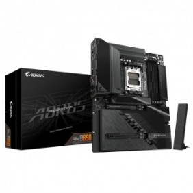 Gigabyte B850 AORUS STEALTH Carte Mère – Processeurs AMD Ryzen 9000 Series, VRM numérique 14+2+2 phases, jusqu’à 8200 MHz DDR5 O.C., 2× M.2 PCIe 5.0 + 2× M.2 PCIe 4.0, Wi-Fi 7, LAN 5 GbE, USB 3.2 Gen 2, AMD, Emplacement AM5, AMD Ryzen 7000