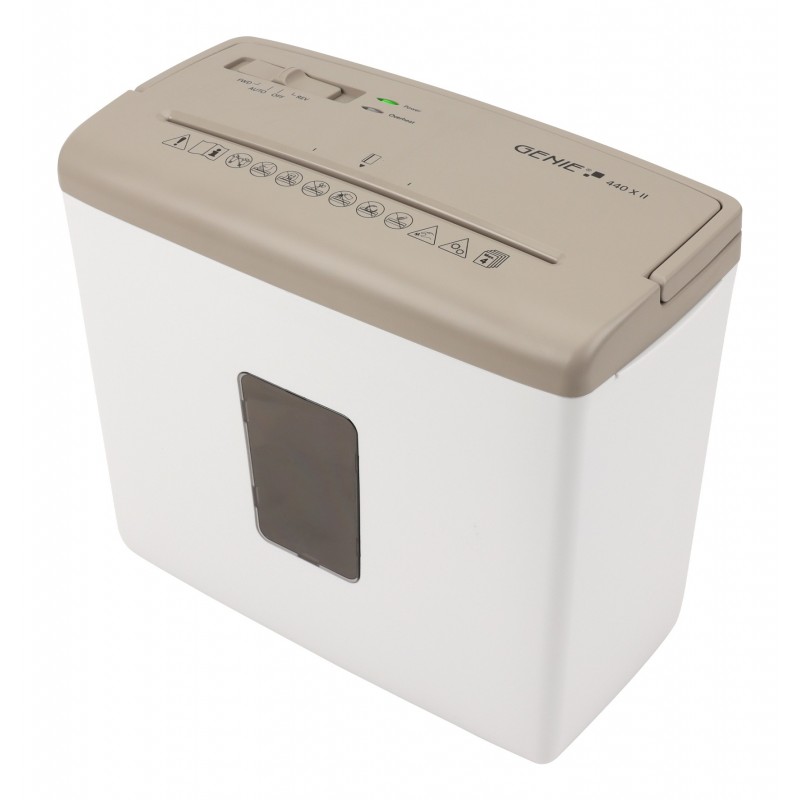 Genie 440 X II, Destruction croisée, 4 x 38 mm, 9 L, 72 dB, 2000 mmmin, 4 feuilles