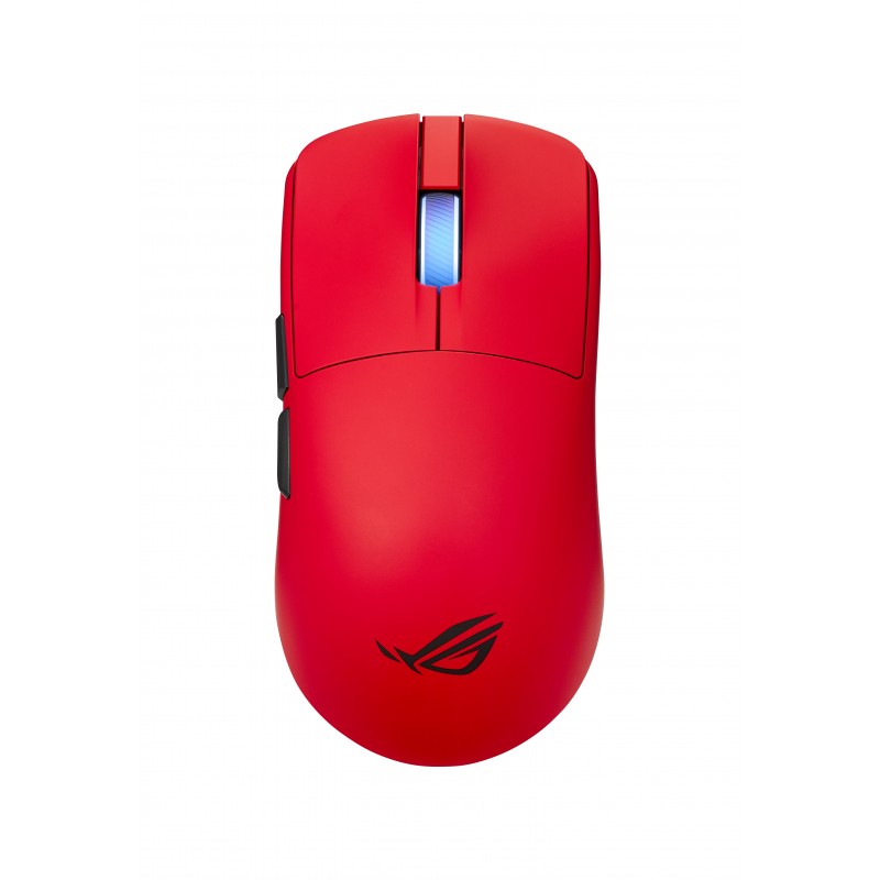 ASUS ROG Harpe II Ace RED, Droitier, Optique, RF Wireless + Bluetooth + USB Type-A, 42000 DPI, Rouge