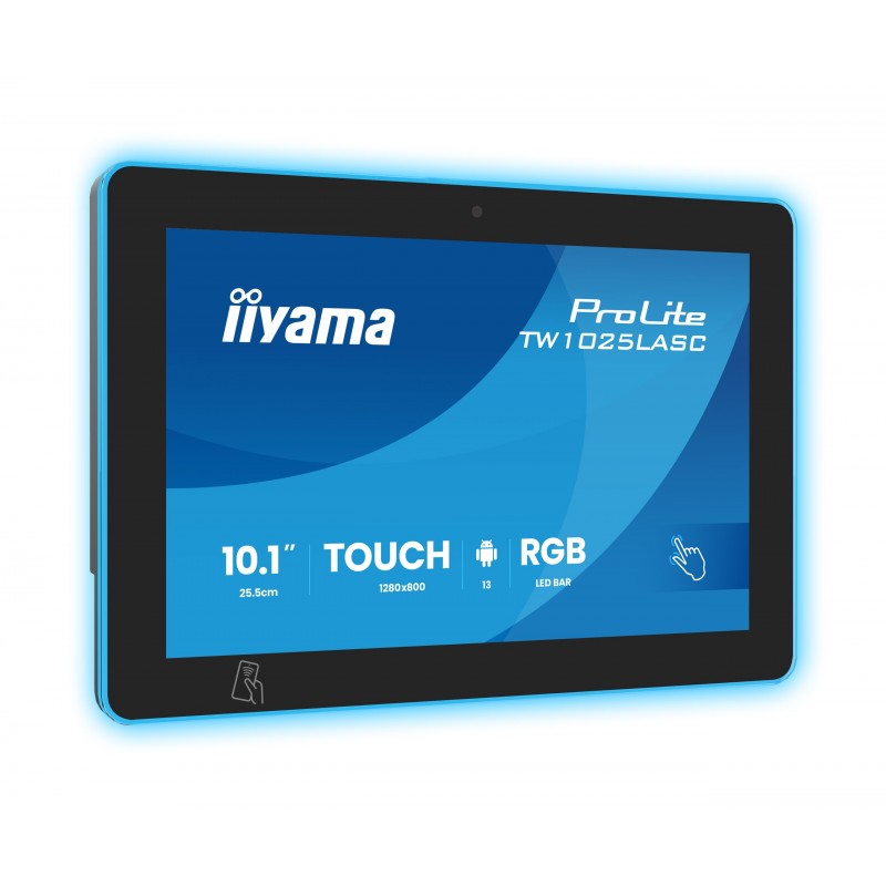 Iiyama ProLite TW1025LASC-B3PNR, 25,6 cm 10.1", 1280 x 800 pixels, WXGA, LED, 25 ms, Noir
