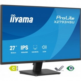 Iiyama ProLite X2793HSU-B1, 68,6 cm 27", 1920 x 1080 pixels, Full HD, LED, 1 ms, Noir