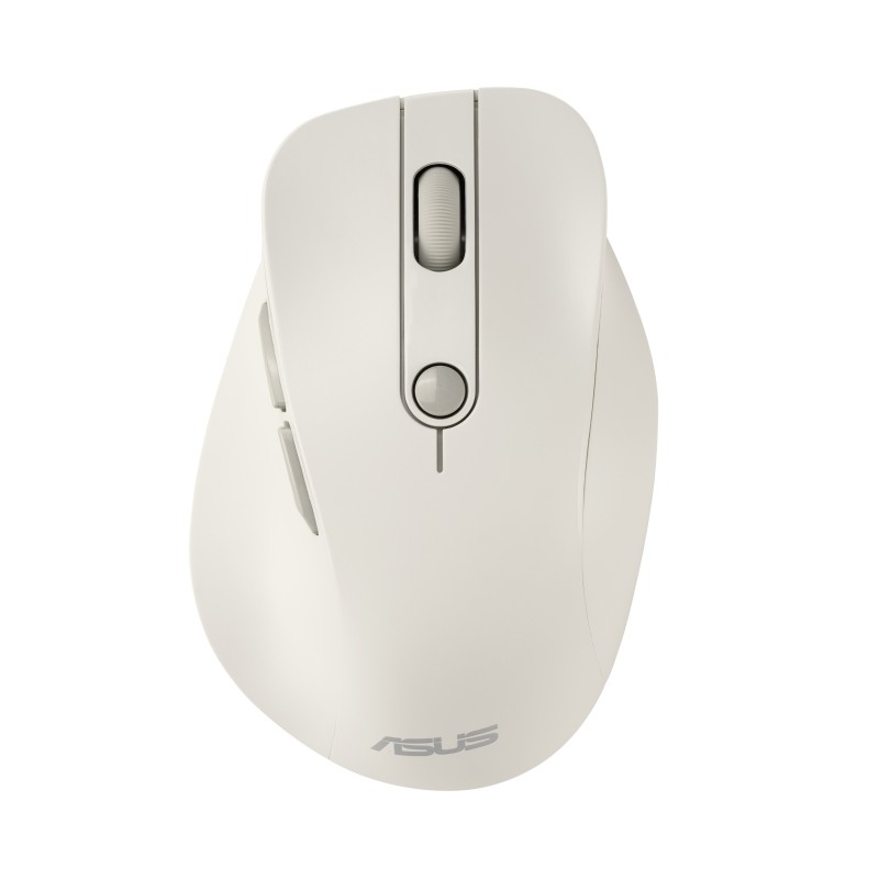 ASUS MD105 MOUSEMK-WH, Droitier, RF sans fil + Bluetooth, 2400 DPI, Beige