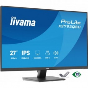 Iiyama ProLite X2793QSU-B1, 68,6 cm 27", 2560 x 1440 pixels, Quad HD, LED, 1 ms, Noir