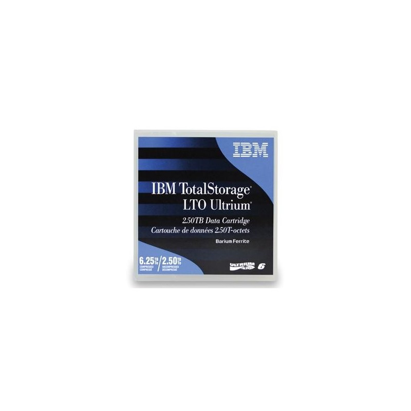IBM LTO Ultrium 6, Bande de données vierge, LTO, 2,5 To, 6,25 To, 885 m, 6,1 µm