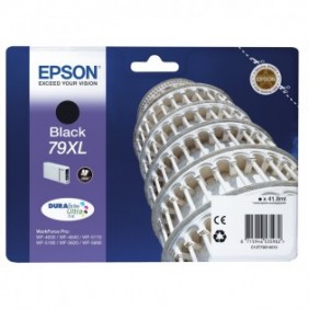 Epson Tower of Pisa Encre Noire "Tour de Pise" XL 2 600 p, Rendement élevé , Noir, Encre à pigments, 1 pièce