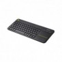 Logitech K400 Plus, Mini, Sans fil, RF sans fil, QWERTY, Noir
