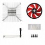 Xilence XC035, Refroidisseur, 9,2 cm, 1000 trmin, 2800 trmin, Noir, Rouge