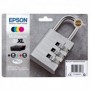 Epson Padlock Multipack 4-colours 35XL DURABrite Ultra Ink, Rendement élevé , Noir, Cyan, Magenta, Jaune, Encre à pigments, 41,2 ml, 20,3 ml, 1 pièce