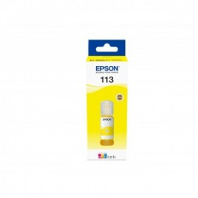 Epson 113 EcoTank Pigment Yellow ink bottle, Original, Jaune, Epson, Ecotank ET-5880, EcoTank ET-5850, EcoTank ET-5800, EcoTank ET-16650, EcoTank ET-16600, 6000 pages, 70 ml