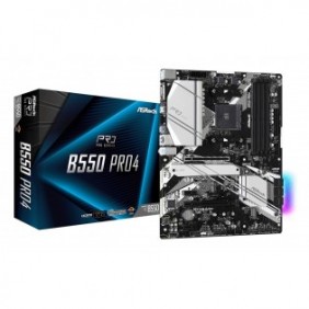ASRock B550 Pro4, AMD, Emplacement AM4, AMD Ryzen 3000 Series, Emplacement AM4, DDR4-SDRAM, 128 Go