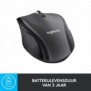 Logitech Customizable Mouse M705, Droitier, Optique, RF sans fil, 1000 DPI, Charbon de bois